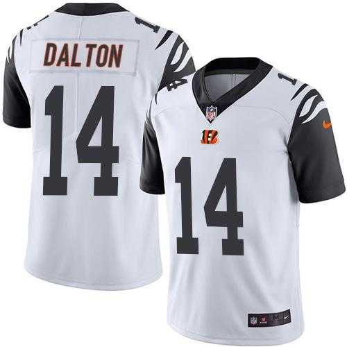 Nike Men & Women & Youth Bengals 14 Andy Dalton White Color Rush Limited Jersey,We sell and wholesale Nike Men & Women & Youth Bengals 14 Andy Dalton White Color Rush Limited Jersey on line form chian!